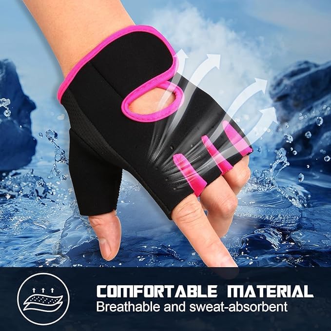 RACE Foam Weight Lifting Gloves for Gym Workout, Crossfit, Weightlifting, Fitness & Cross Training - The Best for Men & Women (Pink)