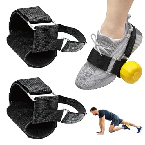 RACE Adjustable Dumbbell Foot Attachment Strap | Leg Strength Training Support | Ankle Strap for Foot, Leg, Glute Exercise | Dumbell Attachment for Men and Women