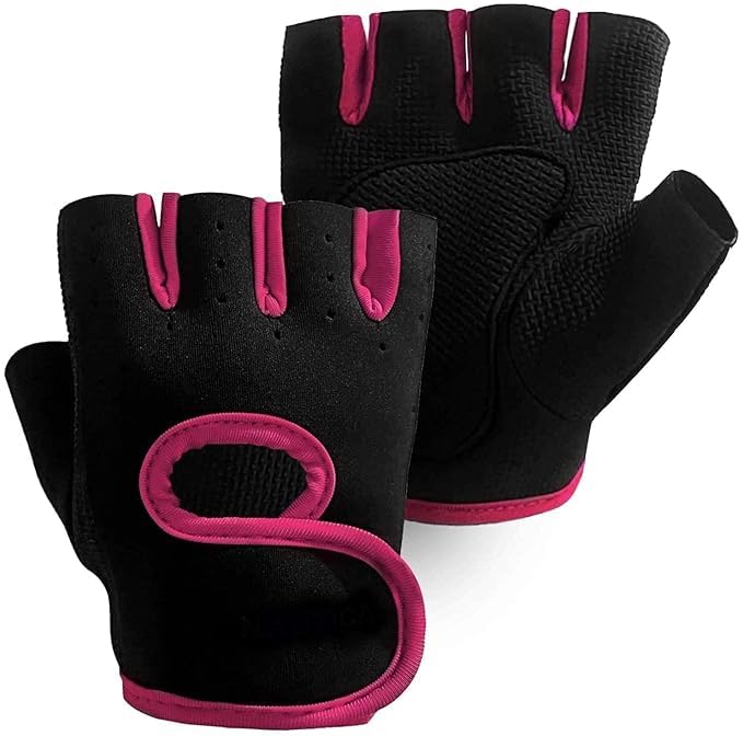 RACE Foam Weight Lifting Gloves for Gym Workout, Crossfit, Weightlifting, Fitness & Cross Training - The Best for Men & Women (Pink)
