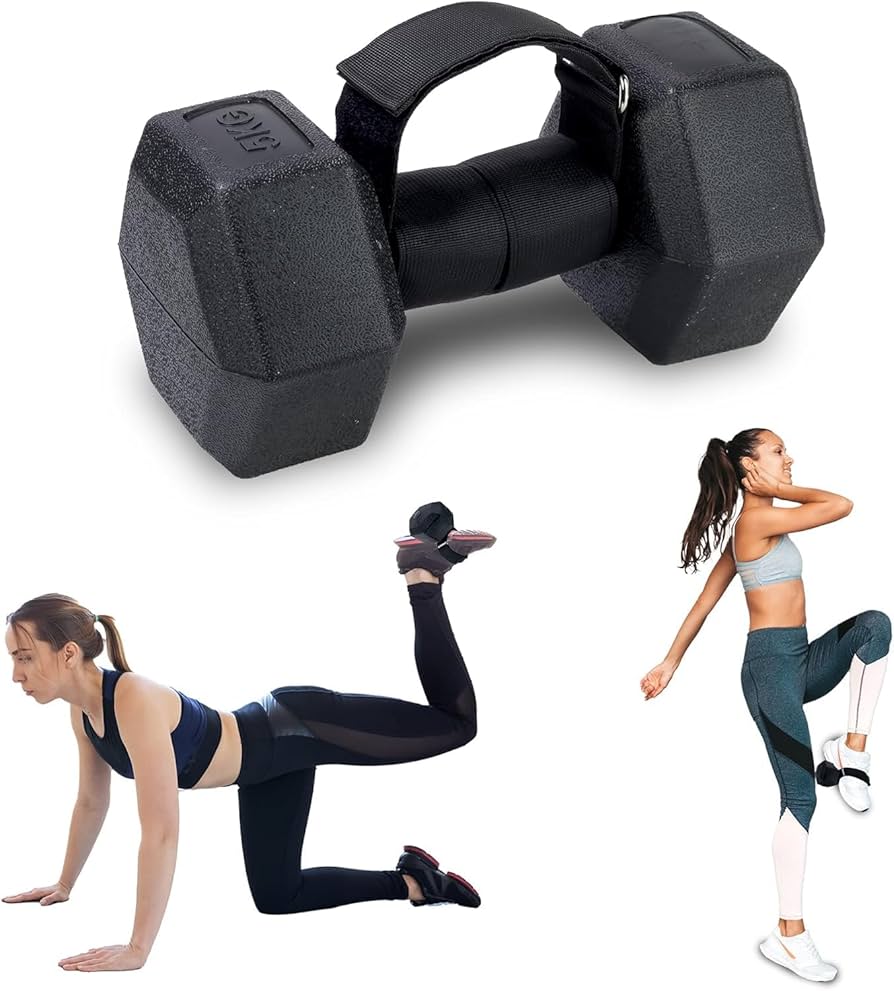 RACE Adjustable Dumbbell Foot Attachment Strap | Leg Strength Training Support | Ankle Strap for Foot, Leg, Glute Exercise | Dumbell Attachment for Men and Women
