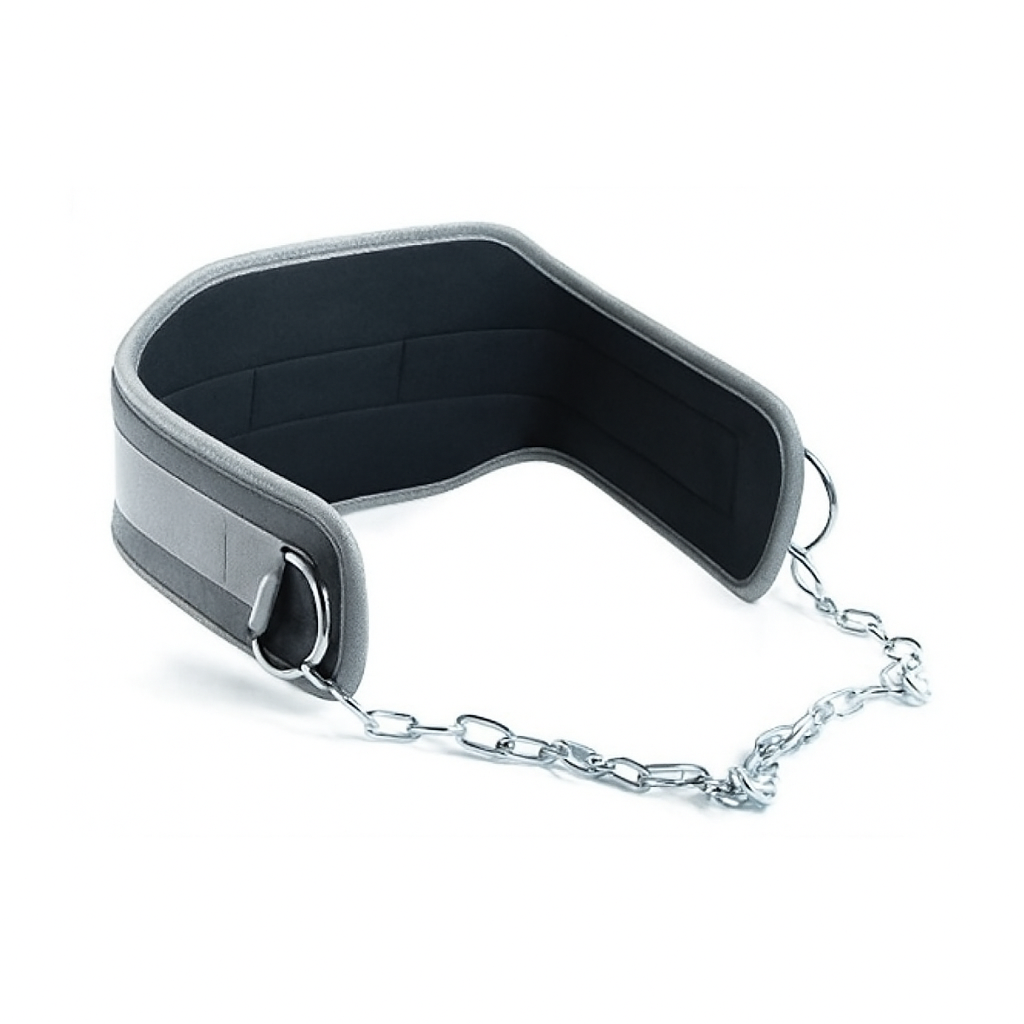 Race Fitness Dip Belt for Weightlifting, Pull-Ups, Powerlifting, Squats & Bodybuilding | 36 Inches Heavy Duty Stainless Steel Chain Free Size Belt With Neoprene Padded Back Support For Fitness Trainings
