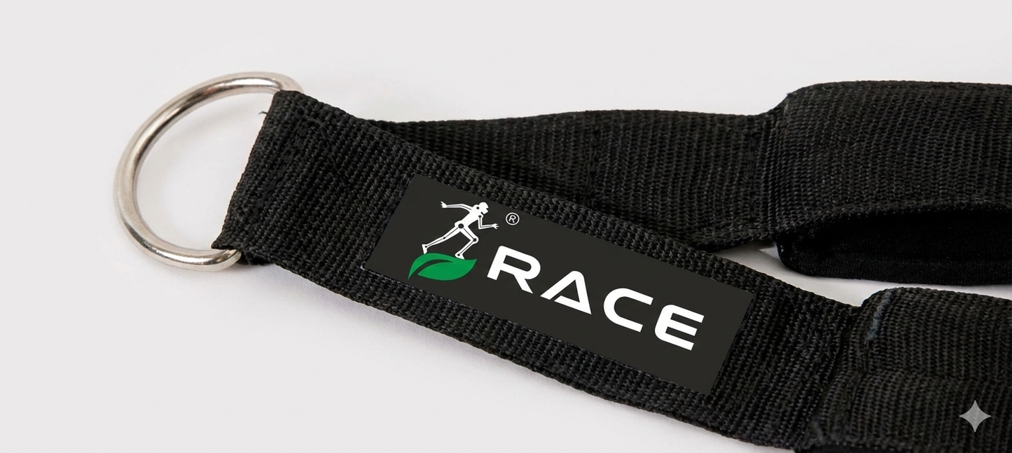 RACE Premium Tricep Rope Cable Attachment Handles, Greater Range of Motion, Tricep Pull Down Rope for Push Downs, Crunches, Facepulls for Professional Gym