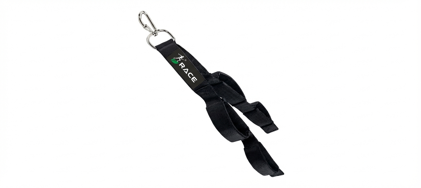 RACE Premium Tricep Rope Cable Attachment Handles, Greater Range of Motion, Tricep Pull Down Rope for Push Downs, Crunches, Facepulls for Professional Gym
