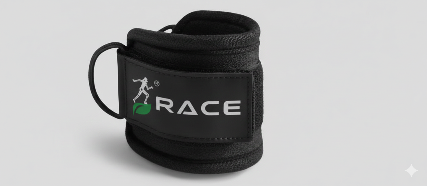 Race Fitness Ankle Straps For Gym With Metal D-rings Unisex Ankle Strap For Cable Machine Exercise Padded Ankle Bands For Leg Extensions, Kickback Ankle Gym Accessories For Men and Women Workout