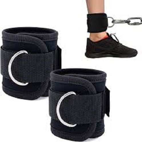 Race Fitness Ankle Straps For Gym With Metal D-rings Unisex Ankle Strap For Cable Machine Exercise Padded Ankle Bands For Leg Extensions, Kickback Ankle Gym Accessories For Men and Women Workout