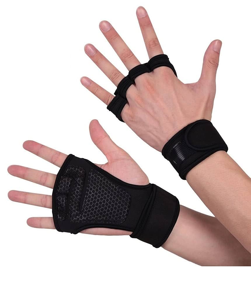 RACE Neoprene Weight Lifting Workout Gym Gloves with Wrist Support for Men and Women