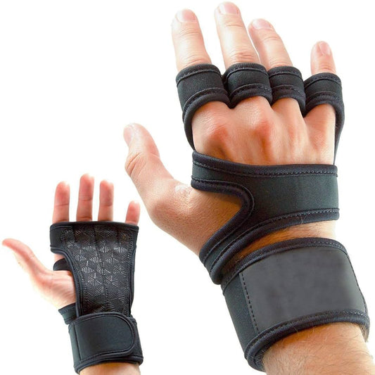 RACE Neoprene Weight Lifting Workout Gym Gloves with Wrist Support for Men and Women