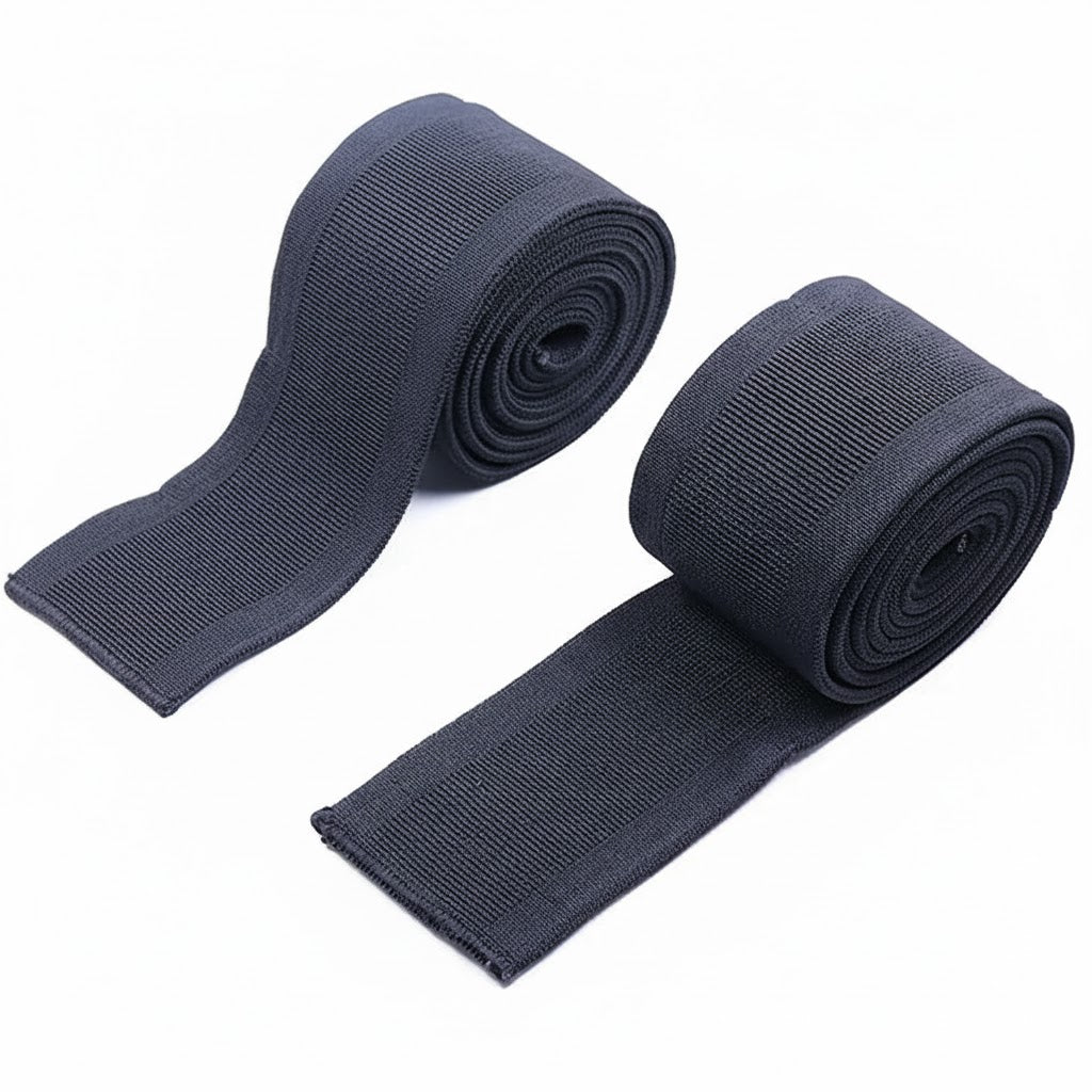 RACE Knee Support for Men - Knee Wraps - Knee Stabilizer - Unisex Knee Bands for Sports, Squats, and Heavy Lifting, Washable Fabric (2 Meters Long, Set of 2)